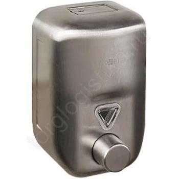 Диспенсер для мыла INOX матовый прямоугольный 820 мл. 03022.S - Торг-Логистика