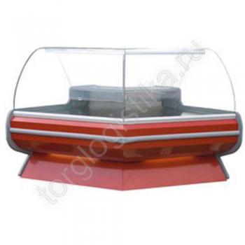 Витрина холодильная угловая «Фаворит» ВСУП1-0,22ТУ/F1в-УН (наружн) - Торг-Логистика