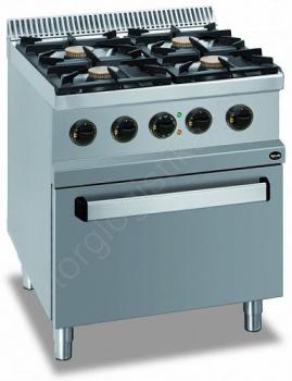 Плита газовая 4-х конфорочная 700 серии Apach APRG-77FE - Торг-Логистика