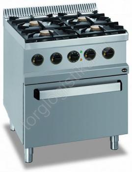 Плита газовая 4-х конфорочная 700 серии Apach APRG-77FE - Торг-Логистика