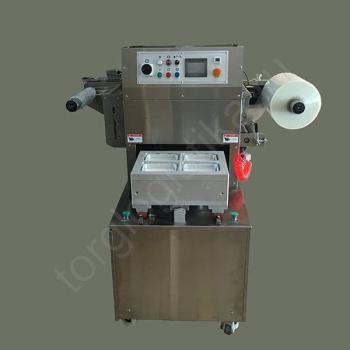 Полуавтоматический запайщик лотков (4 лотка,187*137*40) HVT-550M/4 (нерж., СКИН) - Торг-Логистика