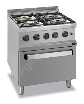 Плита газовая 4-х конфорочная 700 серии Apach APRG-77FG - Торг-Логистика