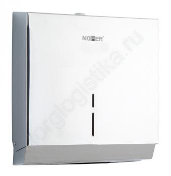Диспенсер для бумажных полотенец из нержавеющей стали белый Nofer 04005.W - Торг-Логистика